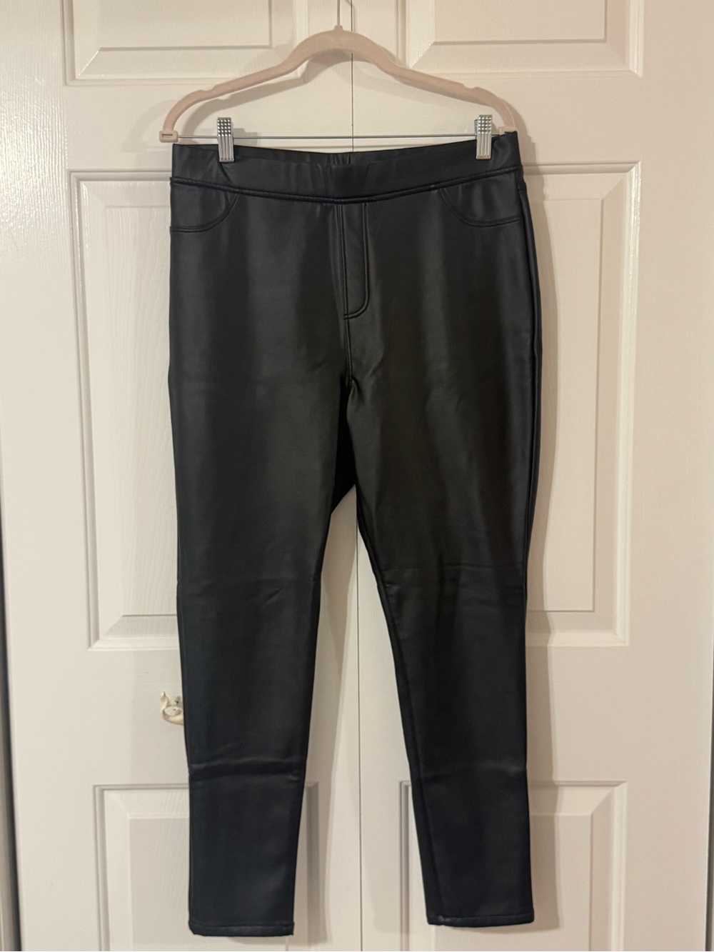 Black Faux Leather Leggings